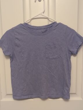 Crewcuts Girls' Short Sleeve Pocket Tee - Light Purple